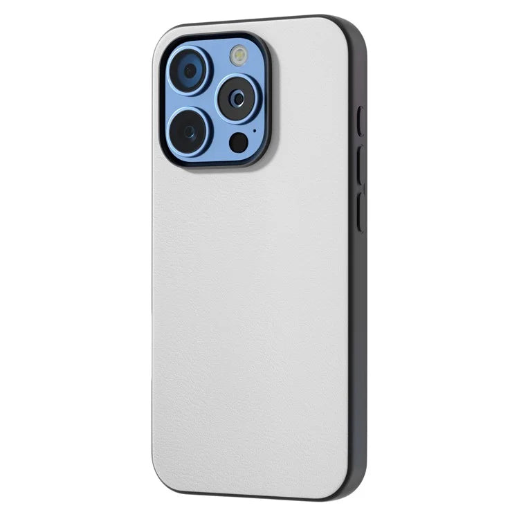 For iPhone 16 Pro Max Case PU Leather Coated TPU+PC Hybrid Phone Cover