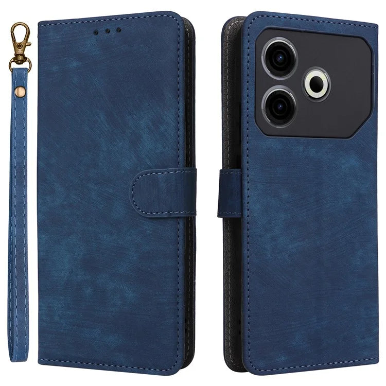 For TECNO Pova 6 Neo Case RFID Blocking PU Leather Wallet Stand Phone Cover