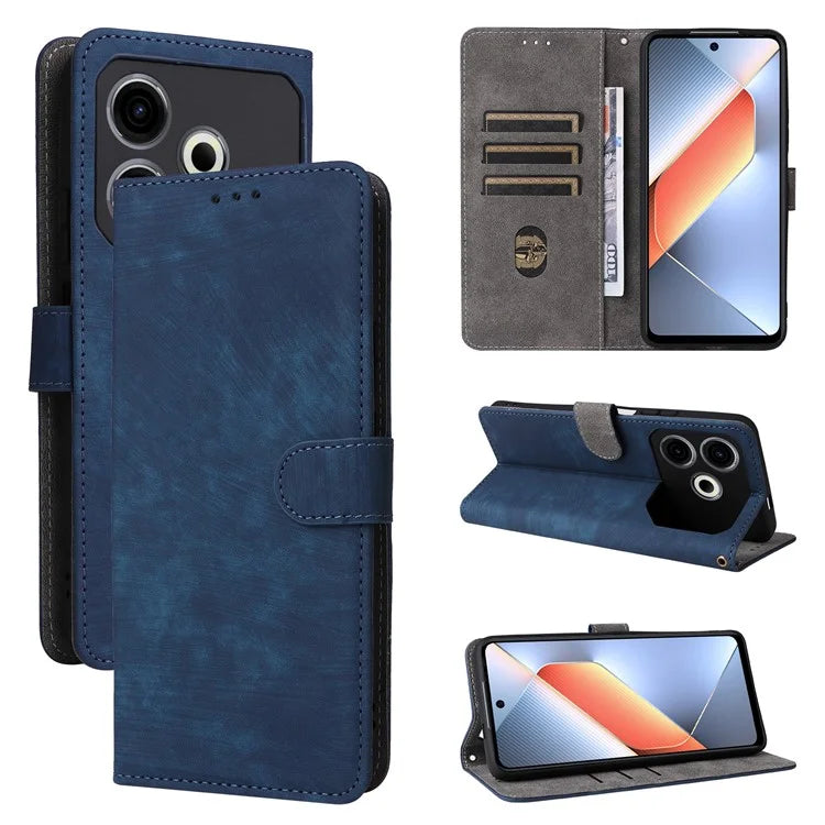 For TECNO Pova 6 Neo Case RFID Blocking PU Leather Wallet Stand Phone Cover