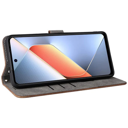 For TECNO Pova 6 Neo Case RFID Blocking PU Leather Wallet Stand Phone Cover