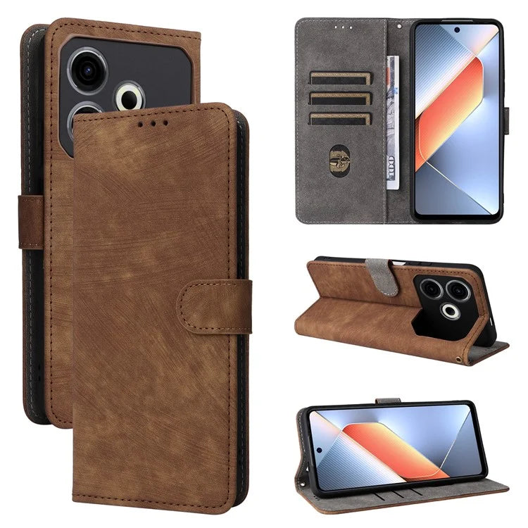 For TECNO Pova 6 Neo Case RFID Blocking PU Leather Wallet Stand Phone Cover