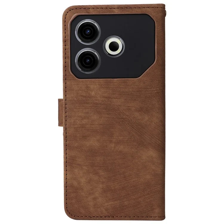 For TECNO Pova 6 Neo Case RFID Blocking PU Leather Wallet Stand Phone Cover