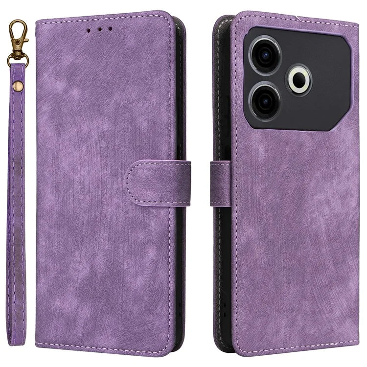For TECNO Pova 6 Neo Case RFID Blocking PU Leather Wallet Stand Phone Cover