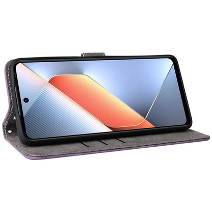 For TECNO Pova 6 Neo Case RFID Blocking PU Leather Wallet Stand Phone Cover