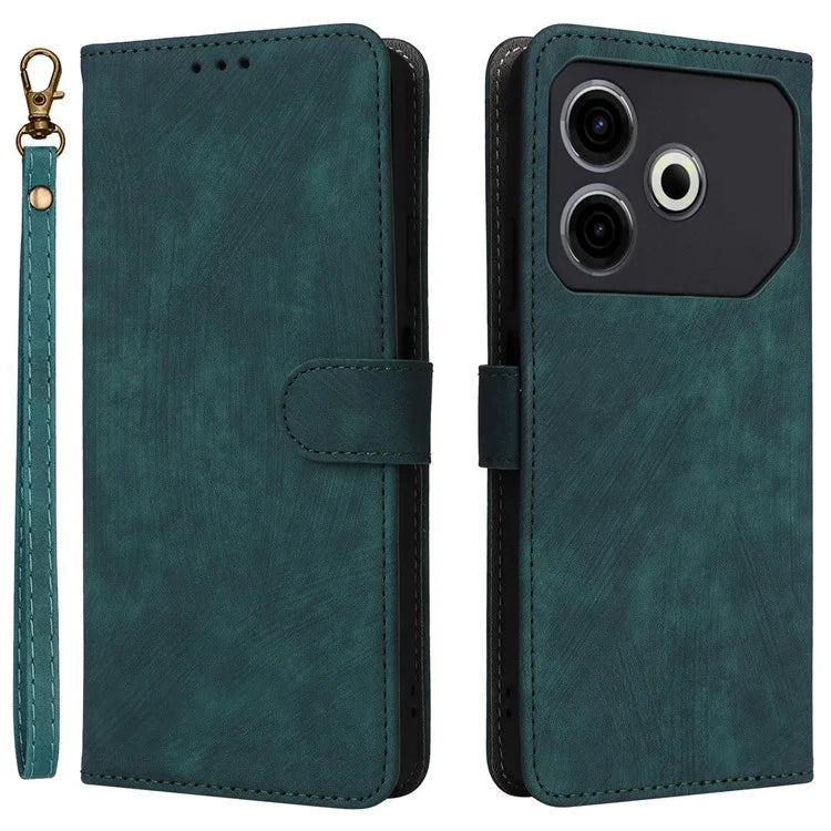 For TECNO Pova 6 Neo Case RFID Blocking PU Leather Wallet Stand Phone Cover