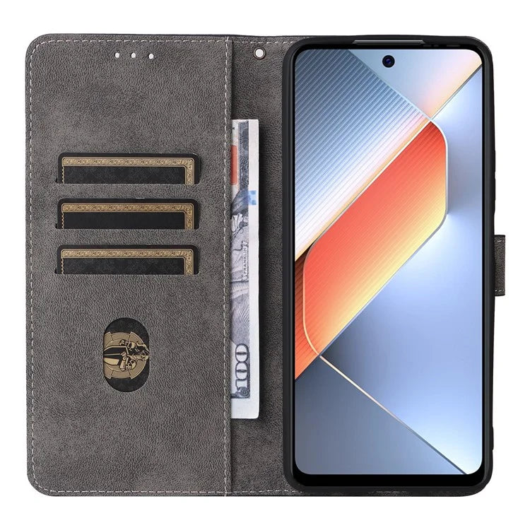 For TECNO Pova 6 Neo Case RFID Blocking PU Leather Wallet Stand Phone Cover