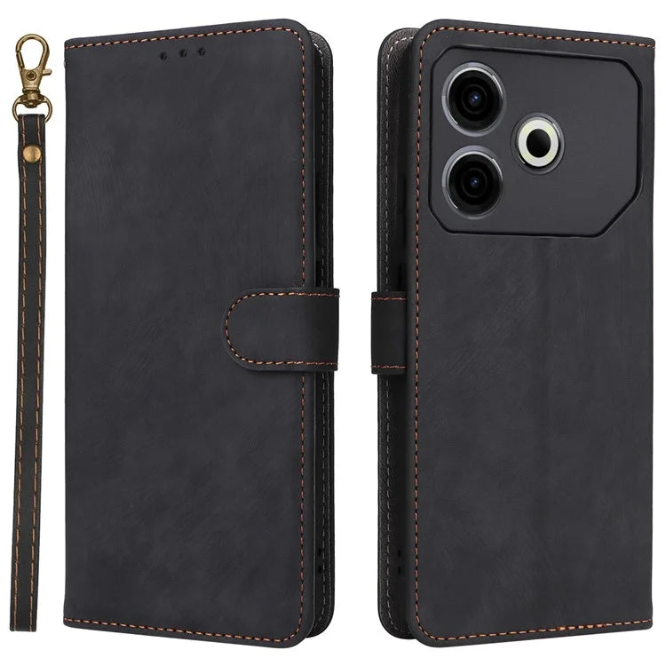For TECNO Pova 6 Neo Case RFID Blocking PU Leather Wallet Stand Phone Cover