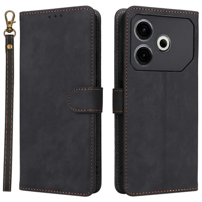 For TECNO Pova 6 Neo Case RFID Blocking PU Leather Wallet Stand Phone Cover