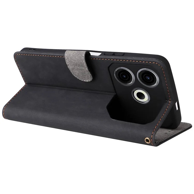 For TECNO Pova 6 Neo Case RFID Blocking PU Leather Wallet Stand Phone Cover