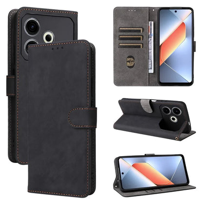For TECNO Pova 6 Neo Case RFID Blocking PU Leather Wallet Stand Phone Cover