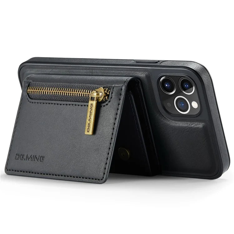 DG.MING M5 Series For iPhone 11 Pro Case Detachable Magnetic Leather Phone Cover with Card Slots