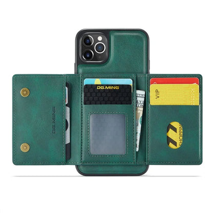 DG.MING M5 Series For iPhone 11 Pro Case Detachable Magnetic Leather Phone Cover with Card Slots