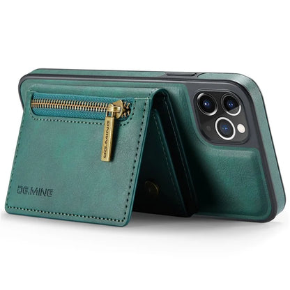 DG.MING M5 Series For iPhone 11 Pro Case Detachable Magnetic Leather Phone Cover with Card Slots