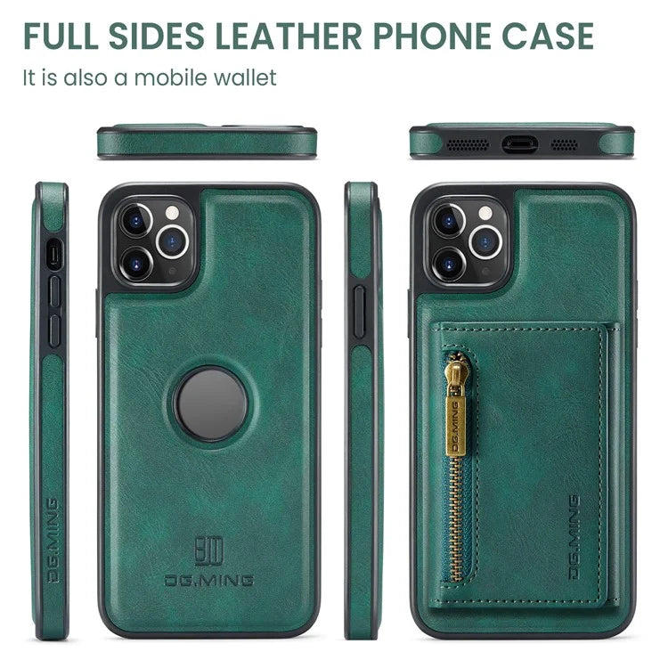 DG.MING M5 Series For iPhone 11 Pro Case Detachable Magnetic Leather Phone Cover with Card Slots
