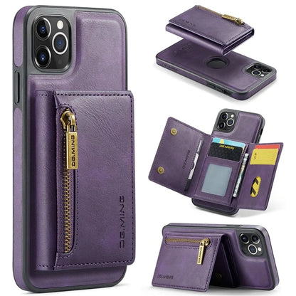 DG.MING M5 Series For iPhone 11 Pro Case Detachable Magnetic Leather Phone Cover with Card Slots
