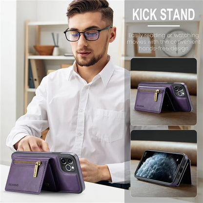 DG.MING M5 Series For iPhone 11 Pro Case Detachable Magnetic Leather Phone Cover with Card Slots