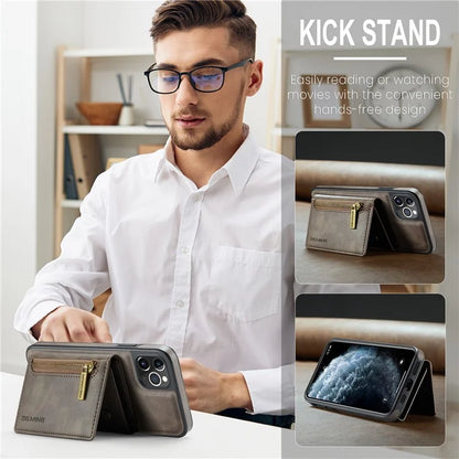 DG.MING M5 Series For iPhone 11 Pro Case Detachable Magnetic Leather Phone Cover with Card Slots
