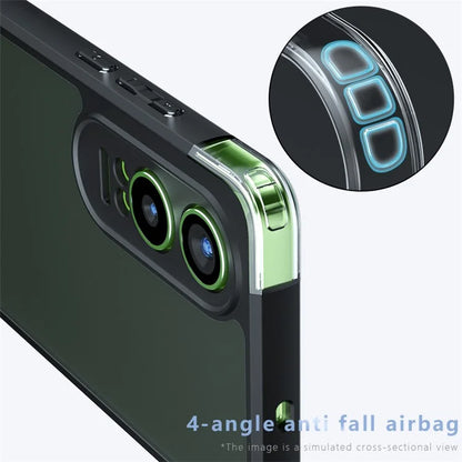 For Oppo K12x 5G (China) / OnePlus Nord CE4 Lite 5G Case Skin-Touch Matte TPU+PC Phone Cover, Transparent Black