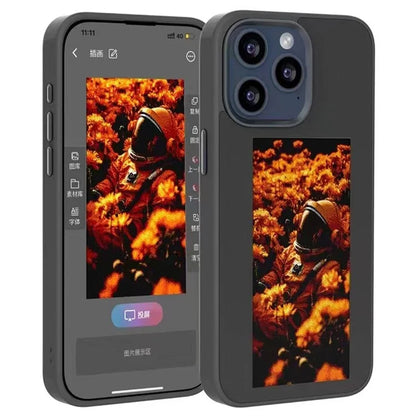 For iPhone 14 Pro Max E Ink Phone Case Customized Screen Pattern Four Color Display