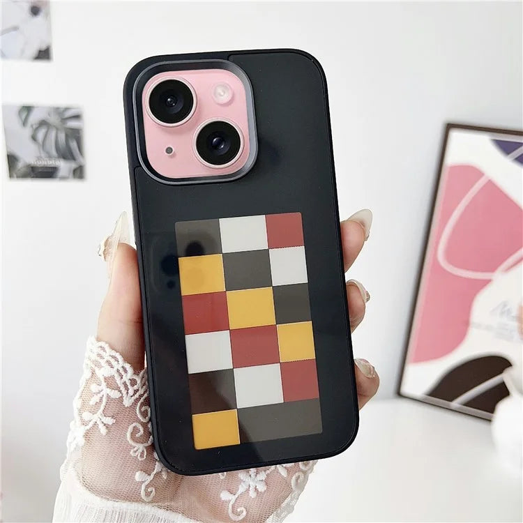For iPhone 13 / 14 E Ink Phone Case 4-Color Screen, DIY Wireless NFC Photo Display