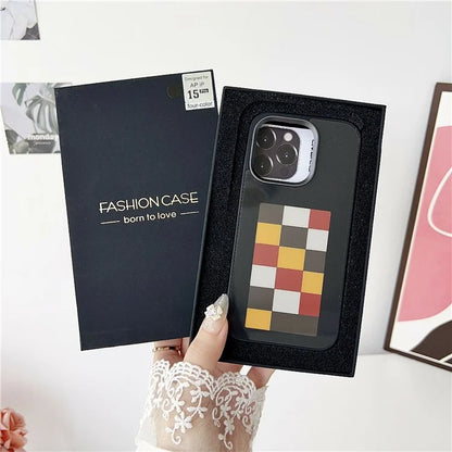 For iPhone 13 / 14 E Ink Phone Case 4-Color Screen, DIY Wireless NFC Photo Display