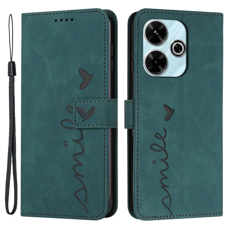 For Xiaomi Redmi 13 5G / 13 4G / Note 13R 5G / Poco M6 4G Case Wallet Imprinted PU Leather Phone Stand Cover