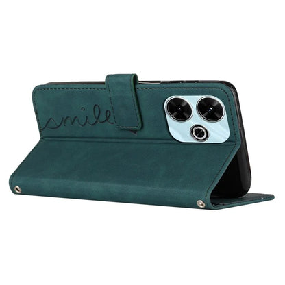 For Xiaomi Redmi 13 5G / 13 4G / Note 13R 5G / Poco M6 4G Case Wallet Imprinted PU Leather Phone Stand Cover