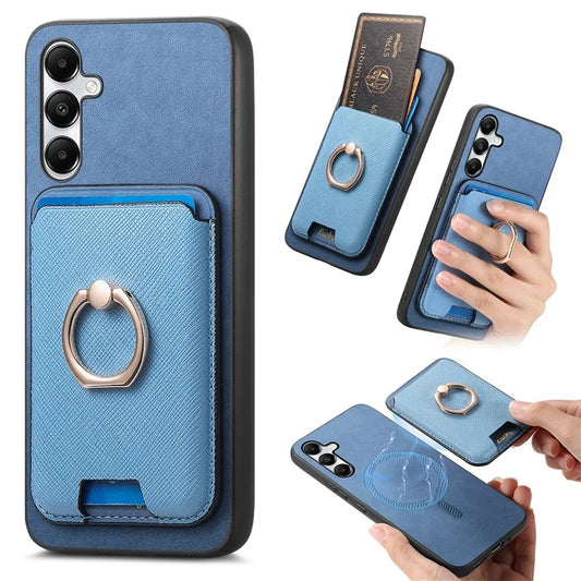 For Samsung Galaxy A05s 4G Magnetic Case Kickstand Leather+TPU Detachable Phone Cover