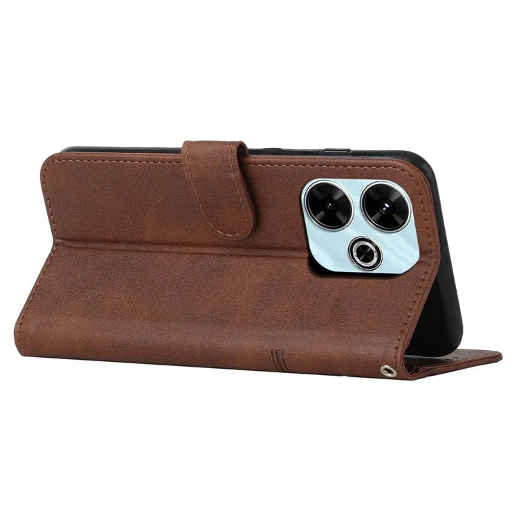 For Xiaomi Redmi 13 5G / 13 4G / Note 13R 5G / Poco M6 4G Case Wallet PU Leather Phone Stand Cover