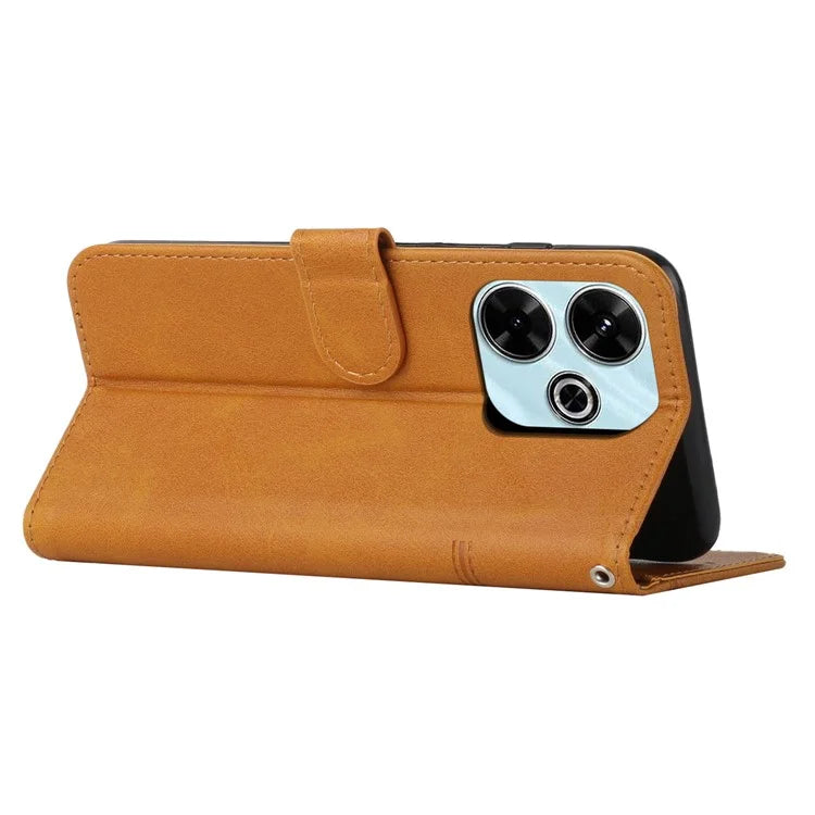 For Xiaomi Redmi 13 5G / 13 4G / Note 13R 5G / Poco M6 4G Case Wallet PU Leather Phone Stand Cover