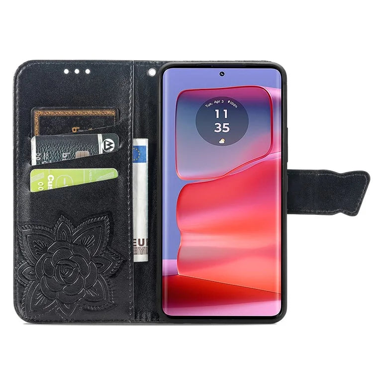 For Motorola Edge 50 Ultra 5G / Moto X50 Ultra 5G Case Butterfly Leather Phone Cover