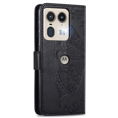 For Motorola Edge 50 Ultra 5G / Moto X50 Ultra 5G Case Butterfly Leather Phone Cover