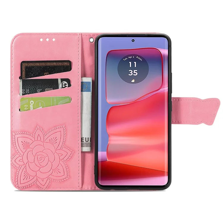 For Motorola Edge 50 Ultra 5G / Moto X50 Ultra 5G Case Butterfly Leather Phone Cover