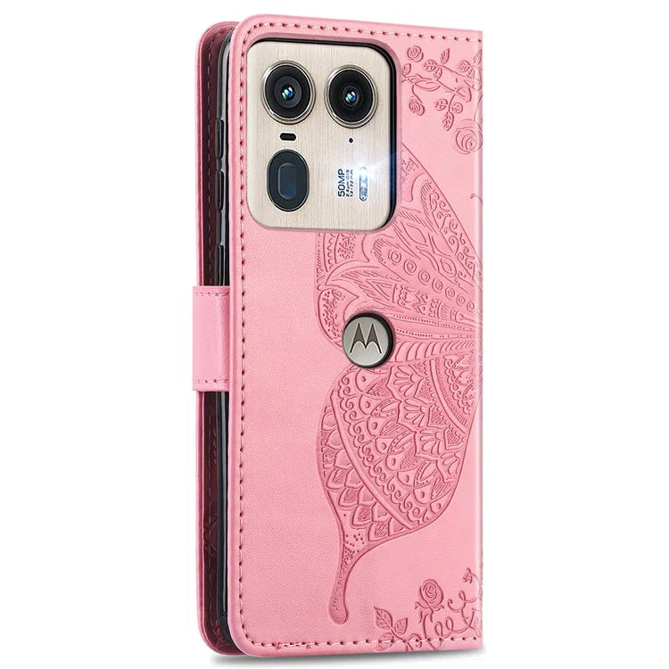 For Motorola Edge 50 Ultra 5G / Moto X50 Ultra 5G Case Butterfly Leather Phone Cover