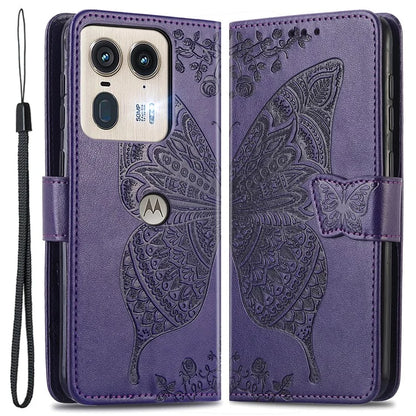 For Motorola Edge 50 Ultra 5G / Moto X50 Ultra 5G Case Butterfly Leather Phone Cover