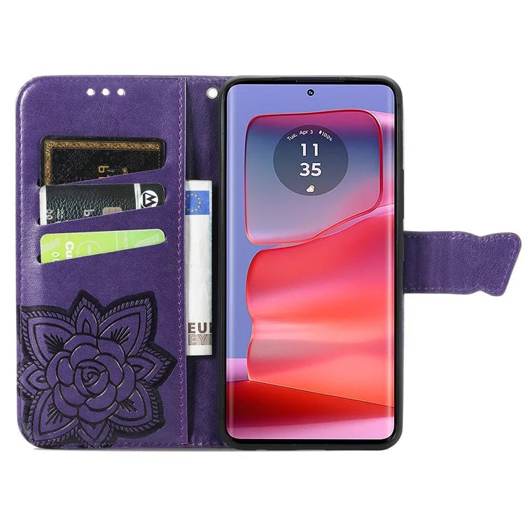 For Motorola Edge 50 Ultra 5G / Moto X50 Ultra 5G Case Butterfly Leather Phone Cover