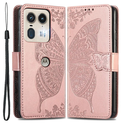 For Motorola Edge 50 Ultra 5G / Moto X50 Ultra 5G Case Butterfly Leather Phone Cover
