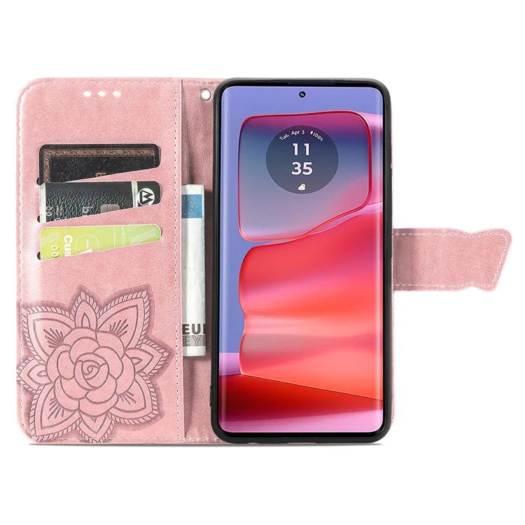 For Motorola Edge 50 Ultra 5G / Moto X50 Ultra 5G Case Butterfly Leather Phone Cover