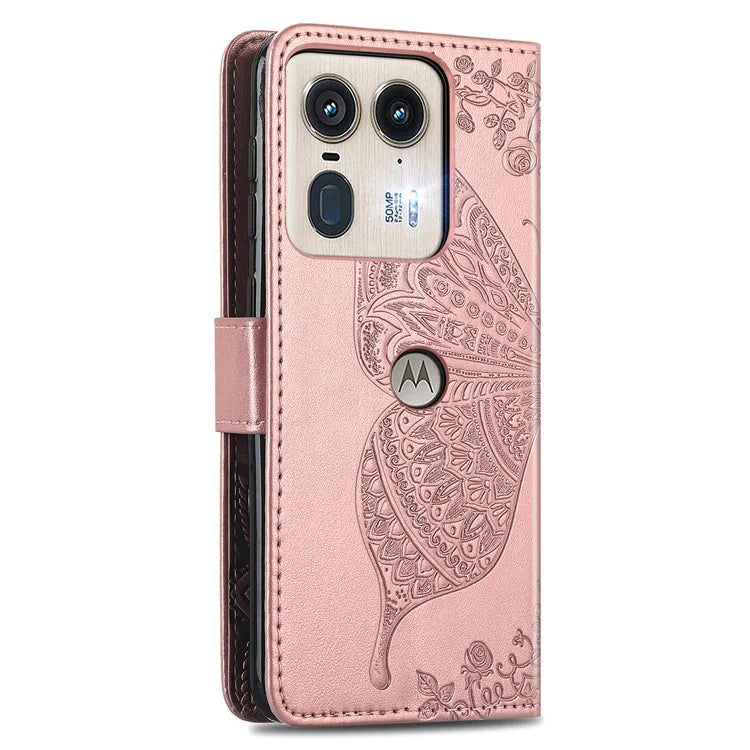 For Motorola Edge 50 Ultra 5G / Moto X50 Ultra 5G Case Butterfly Leather Phone Cover
