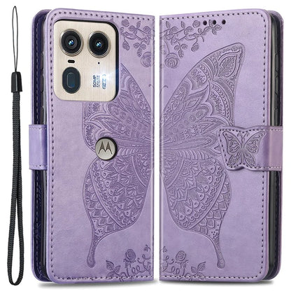 For Motorola Edge 50 Ultra 5G / Moto X50 Ultra 5G Case Butterfly Leather Phone Cover