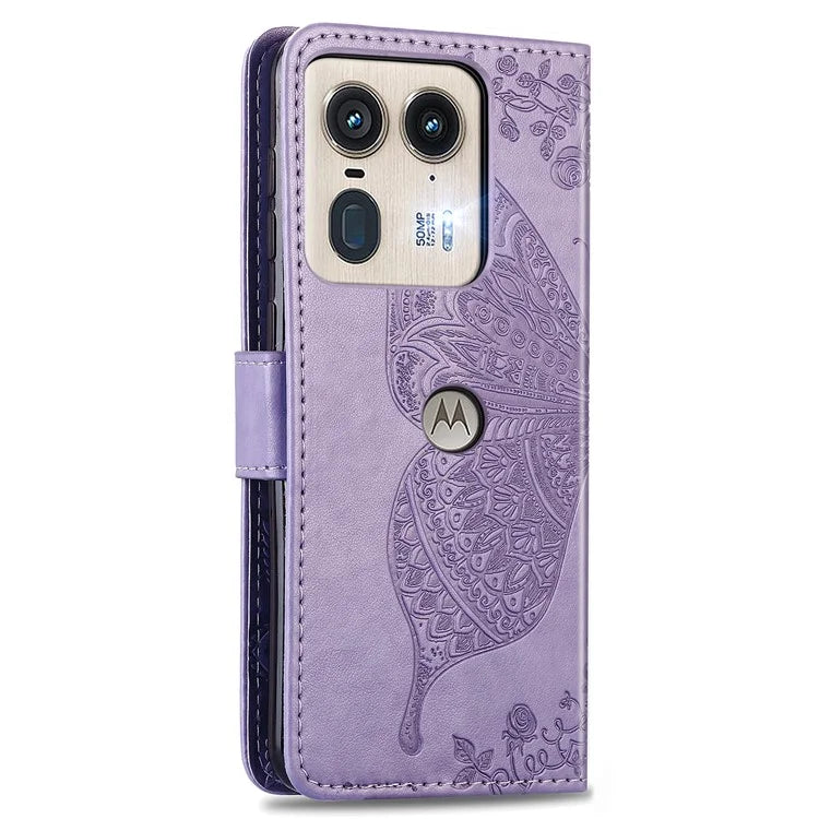 For Motorola Edge 50 Ultra 5G / Moto X50 Ultra 5G Case Butterfly Leather Phone Cover