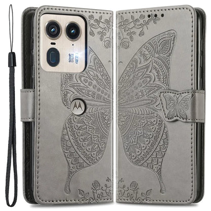 For Motorola Edge 50 Ultra 5G / Moto X50 Ultra 5G Case Butterfly Leather Phone Cover