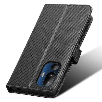 For HTC U24 Pro 5G Case PU Leather Diamond Texture Protective Phone Cover