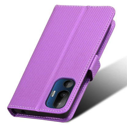 For HTC U24 Pro 5G Case PU Leather Diamond Texture Protective Phone Cover