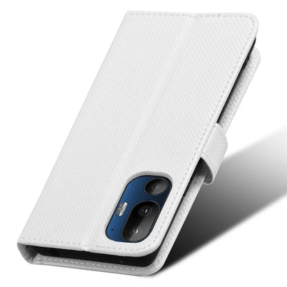 For HTC U24 Pro 5G Case PU Leather Diamond Texture Protective Phone Cover