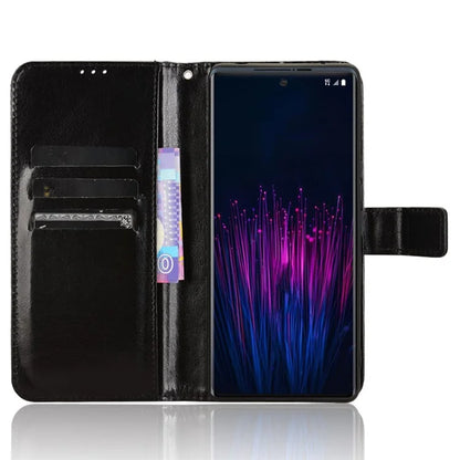 For HTC U24 Pro 5G Leather Phone Case Wallet Crazy Horse Texture
