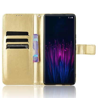 For HTC U24 Pro 5G Leather Phone Case Wallet Crazy Horse Texture