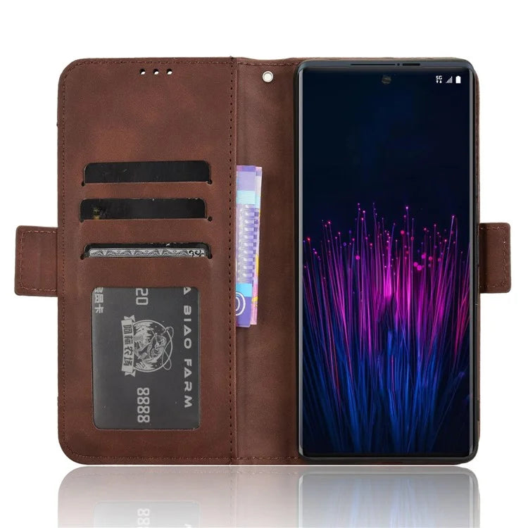 For HTC U24 Pro 5G Case Multiple Card Slots Leather Stand Phone Cover