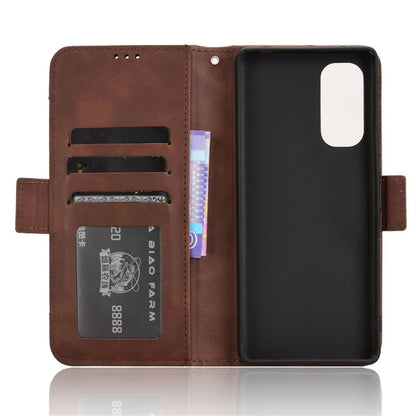 For HTC U24 Pro 5G Case Multiple Card Slots Leather Stand Phone Cover