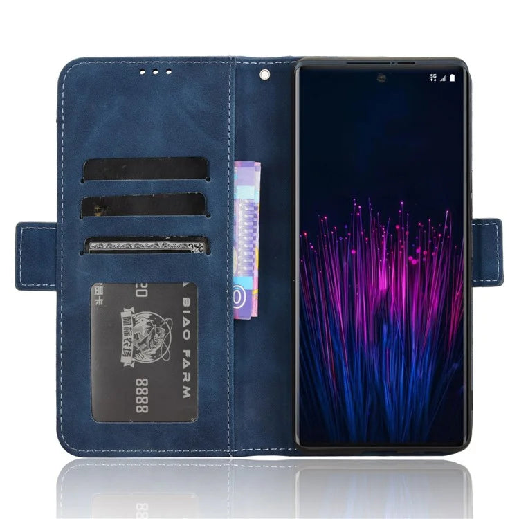 For HTC U24 Pro 5G Case Multiple Card Slots Leather Stand Phone Cover